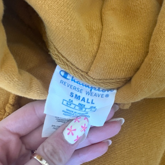 Champion mustard yellow hoodie - Picture 3 of 3